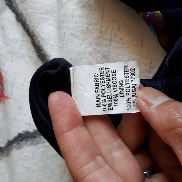 Zara dress bird print with contrast collar - Picture 8 of 9